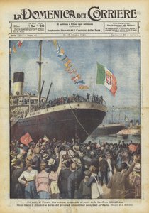 Dans le port de Trieste - Achille Beltrame