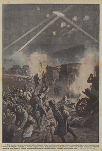 La nuit dernière, notre dirigeable, luttant contre de fortes courants aériens, a réussi à se déplacer - Achille Beltrame