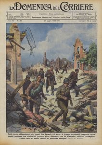 Dans les terres abandonnées par les rouges, entre Teruel et la mer, les troupes nationales espagnoles avancent - Achille Beltrame
