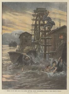 Ouvriers renversés par les roues d
