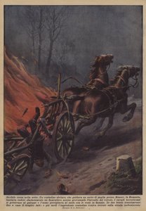 Course horrible dans la nuit - Achille Beltrame