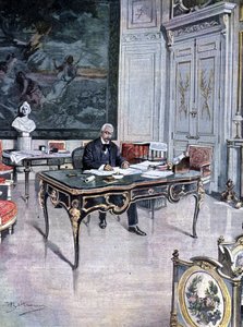 Président de la République française Félix Faure en 1899 Illustration d