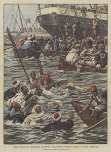 Retour du pèlerinage annuel de La Mecque, une catastrophe dans le port de Tunis à cause de la précipitation pour embarquer - Achille Beltrame