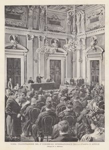 Rome, inauguration du 6e congrès international de la presse (5 avril) - Achille Beltrame