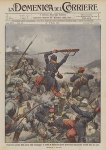 Épisode sanglant de la guerre en Champagne, le fortin de Beauséjour pris par les Français après - Achille Beltrame