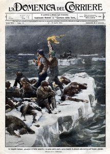 Les pêcheurs de phoques, dont certains sont morts, sont restés bloqués sur la glace dérivante de l