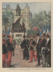 Inauguration solennelle du monument à Léon Gambetta, à Nice, l