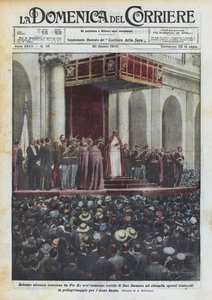 Audience solennelle accordée par Pie XI dans l