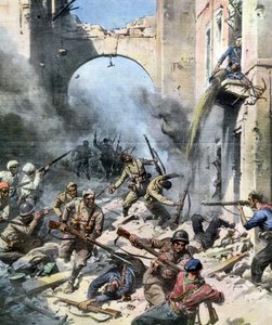 Guerre civile espagnole - Le combat dans les rues de Madrid - Achille Beltrame