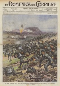 Sur le Carso, le matin du 22 juillet, une de nos vigoureuses contre-offensives se termine par une véritable déroute...