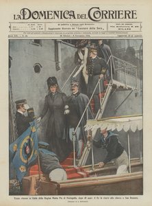 Triste retour en Italie de la Reine Maria Pia de Portugal, après 48 ans, le Roi la reçoit à ?