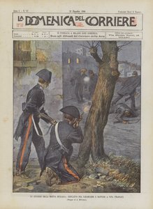 Un épisode de la mafia sicilienne, conflit entre carabiniers et mafieux à Vita (Trapani) - Achille Beltrame