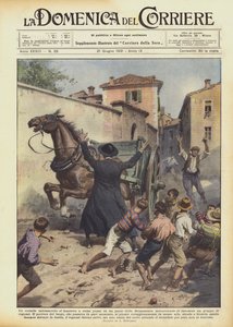 Un cheval effréné se lançait à toute allure dans un village de la région de Bergame, menaçant