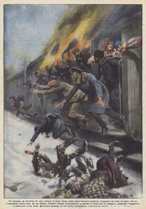 Un drame ferroviaire - Achille Beltrame