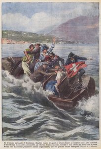 Un drame sur le lac de Constance - Achille Beltrame