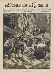 Un grave désastre de construction à Milan, recherche des douze ouvriers ensevelis sous les ruines du bâtiment effondré