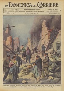 Une ville espagnole détruite par les rouges