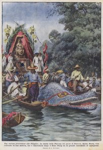 Une curieuse procession aux Philippines