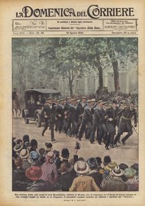 Une scène curieuse aux noces de lord Mountbatten, officier de marine