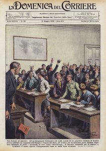 Une leçon au maître - Achille Beltrame