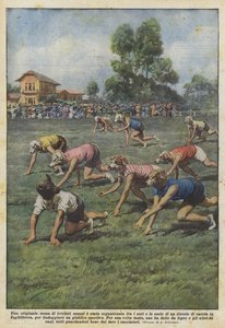 Course originale de lévriers humains