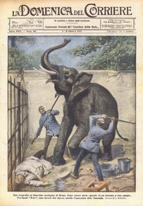 Une tragédie au Jardin zoologique de Rome - Achille Beltrame