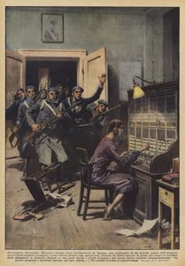 Une téléphoniste unanime - Achille Beltrame