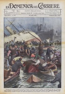 Une fête bachique inattendue dans le port de Cologne - Achille Beltrame