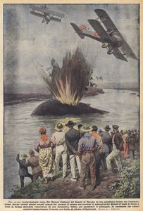 Un étrange bombardement aérien