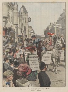Un étrange cortège de suffragettes dans les rues de Londres