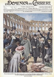 Vittorio Emanuele III à Pola - Achille Beltrame