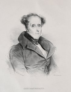 François René Auguste Vicomte de Chateaubriand - Achille Devéria
