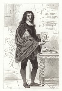 Jusepe de Ribera, peintre espagnol également connu sous le nom de José de Ribera, Giuseppe Ribera et Joseph Ribera - Achille Devéria