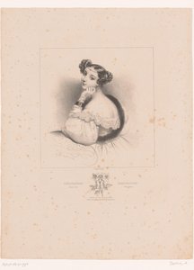 Méditation. Géranium triste (Le langage des fleurs) - Achille Devéria