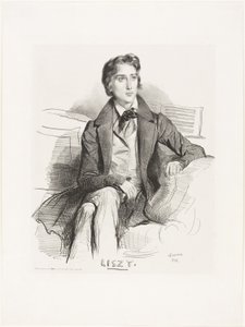 Portrait de Franz Liszt - Achille Devéria