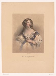 Portrait de Louise de La Vallière - Achille Devéria