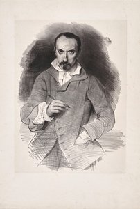 Autoportrait, deuxième quart du 19ème siècle - Achille Devéria