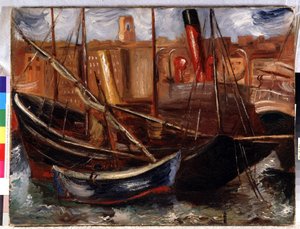 Bateaux dans le Vieux-Port de Marseille - Achille Emile Othon Friesz