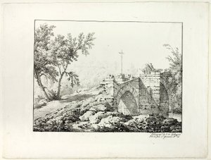 Paysage avec pont