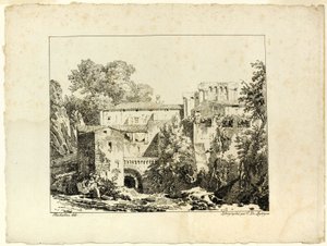 Paysage avec ruines et viaduc - Achille Etna Michallon