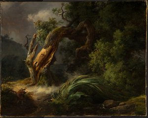 Le chene et le roseau - Achille Etna Michallon