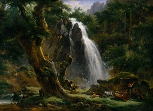 Cascade à Mont-Dore, 1818.
