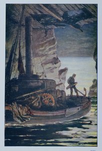 Illustration de Les Travailleurs de la Mer par Victor Hugo, 1923 - Achille Granchi Taylor