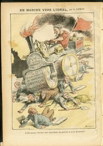 Illustration par Achille Lemot dans Le Pèlerin, 27/05/06 - En marche vers l