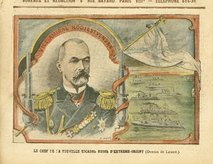 Illustration de Achille Lemot (1846-1909) dans Le Pèlerin, 30/04/05 - Le chef de la nouvelle escadre russe d