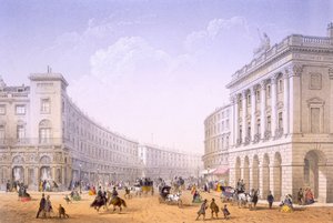 Le Quadrant et Regent Street, Londres - Achille Louis Martinet