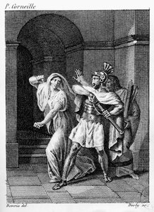 Illustration de Horatii par Pierre de Corneille (1606-84) - Achille after Deveria