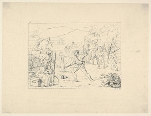 Formation de bandes de guérilla des gravures de guerre confédérées - Adalbert John Volck