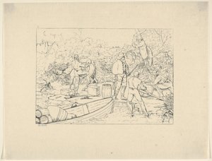 Contrebande de médicaments vers le Sud, des Gravures de la guerre confédérée, 1861-63 - Adalbert John Volck