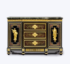 Cabinet latéral en marqueterie boulle avec montures en or moulu, fin Louis XVI - Adam (attr. to) Weisweiler